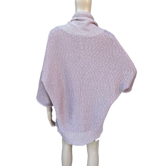 St. John S Draped Open Front Cardigan Wool Blend Shimmer - Picture 5 of 9